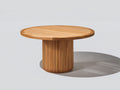 Tavolo da giardino-Teak-140x140x76 cm-Naturale-Stile contemporaneo